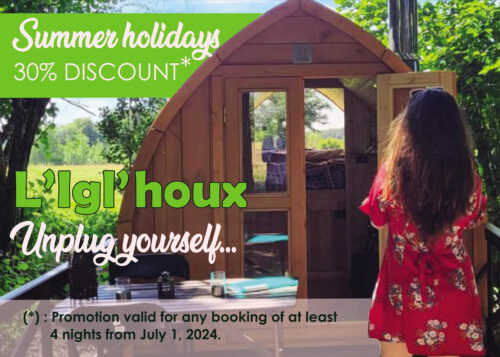 2024 summer holiday promotion at Igl'houx in Brognon