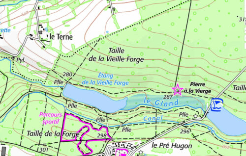 Carte étang de la Vieille Forge (Signy-le-Petit)